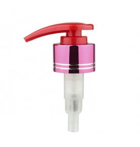 Aluminum Rose Red Lotion Pump 24/410-PLL014A